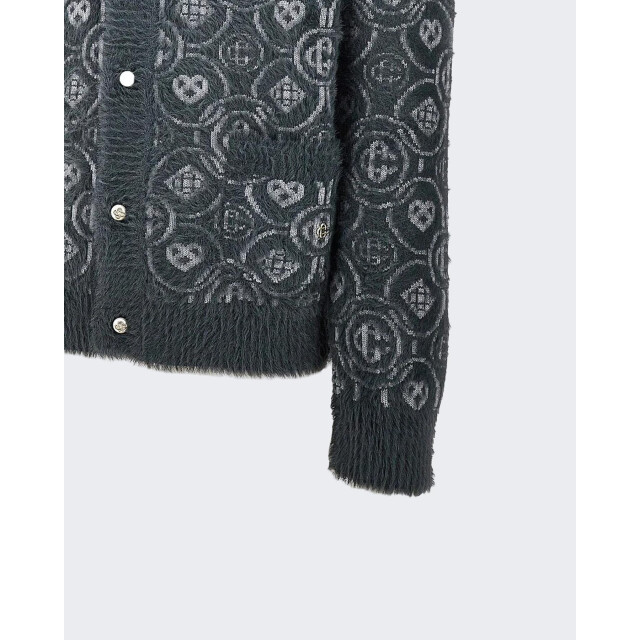 Casablanca Heren fluffy monogram cardigan M-AW25-KW-1094-01 large