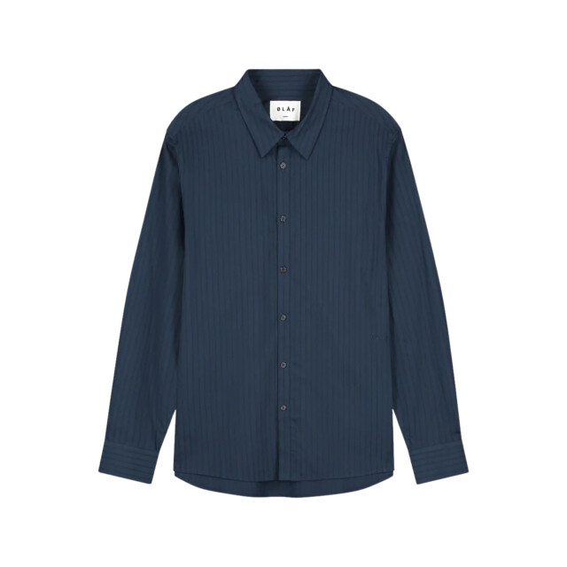 Olaf Hussein Stitched striped relaxed shirt lange mouw overhemden m230301 M230301 large