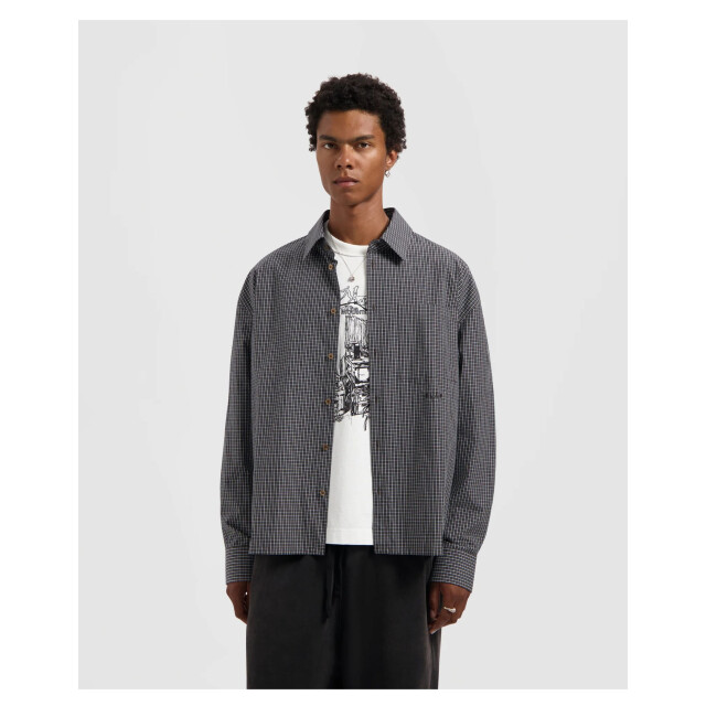 Olaf Hussein Checked boxy shirt lange mouw overhemden m230303 M230303 large