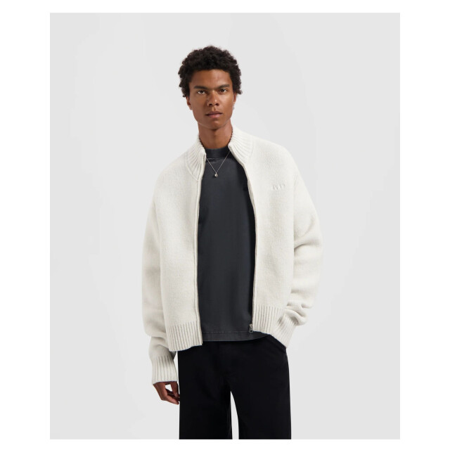 Olaf Hussein Zip through knitted mock neck vesten m230703 M230703 large