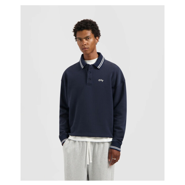 Olaf Hussein Tipping detail oversized polo polos m230205 M230205 large