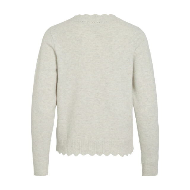 Vila vinikolina v-neck l/s knit cardigan 14112175 super light natural melange 06741.172.0010 large