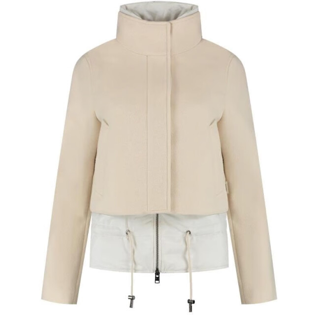 Woolrich Women twill wool jacket milky cream 159157257 large