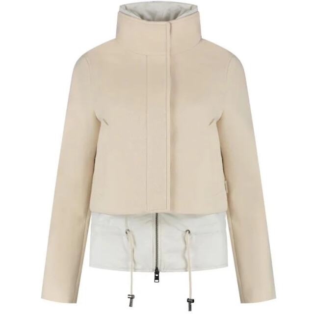 Woolrich Women twill wool jacket milky cream 159157257 large