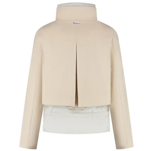 Woolrich Women twill wool jacket milky cream 159157257 large