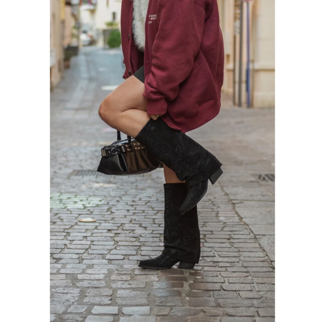 Poelman Lois laarzen met studs western dames CSHN18525-69C1PSH large