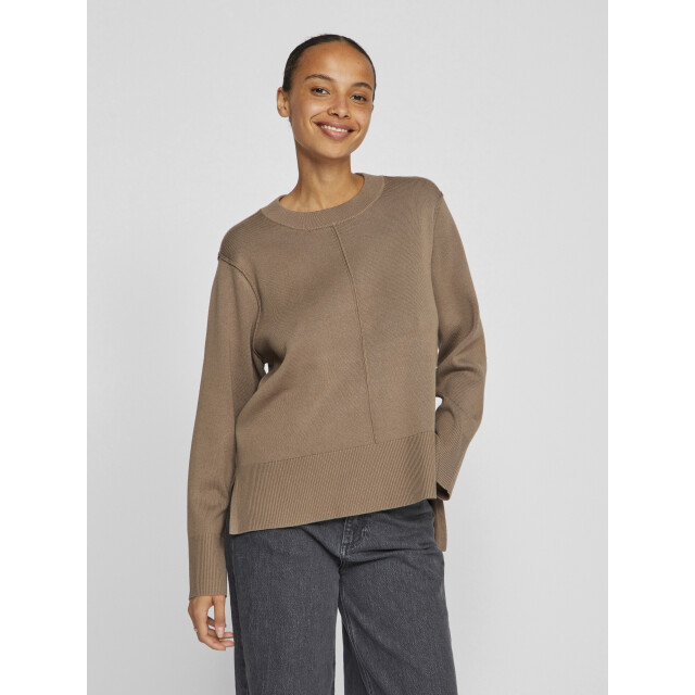 Vila Viostria o-neck l/s knit top-noos 14102628 large