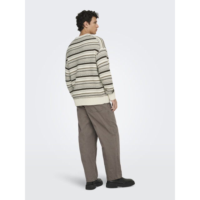 Only & Sons Onsroy rlx ls crew knit 22035125 large