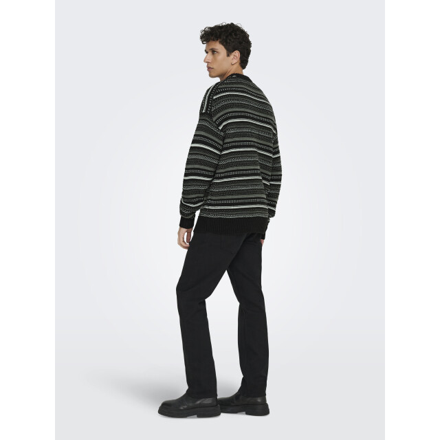 Only & Sons Onsroy rlx ls crew knit 22035125 large