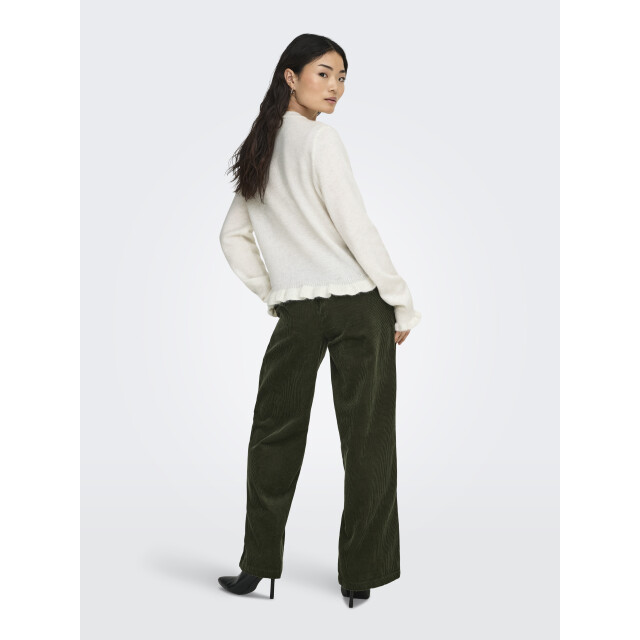 Jacqueline de Yong letty l/s on frill cardigan knt 15363485 birch 06741.198.0076 large