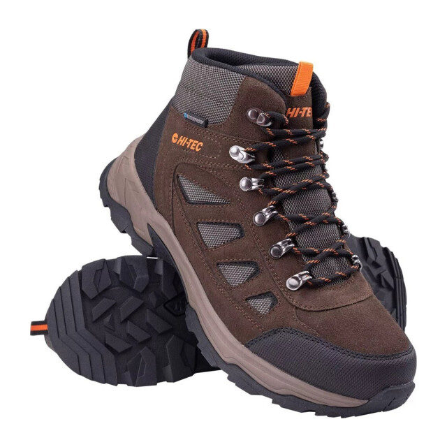 Hi-Tec Heren herry mid cut outdoor wandelschoenen UTIG4305_blackorangegrey large