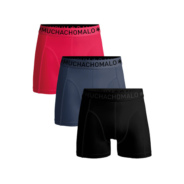 Muchachomalo Jongens 3-pack boxershorts U-SOLID1010-1210J large