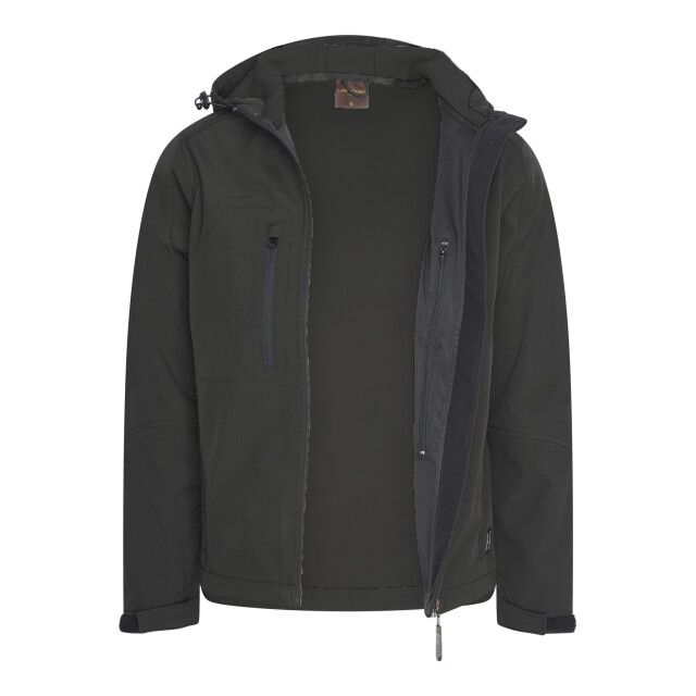 Cappuccino Italia Softshell hood jacket black cap-sof-ho-blk-XL large