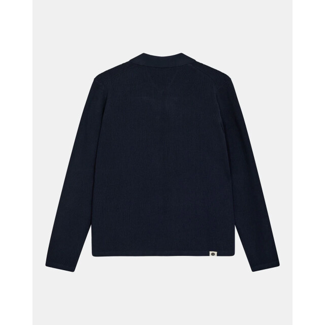Anerkjendt 902032 aksvend needlerib knit cardigan 3059 sky captain 902032 large