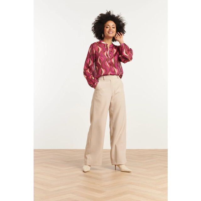 Smashed Lemon 25774 – chiffon blouse met lurex draad | 8720331408024 large