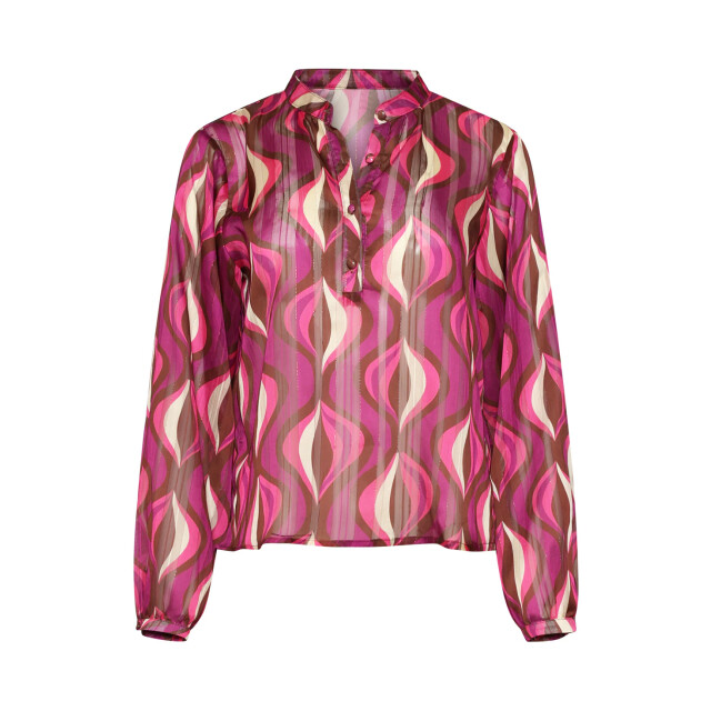 Smashed Lemon 25774 – chiffon blouse met lurex draad | 8720331408024 large