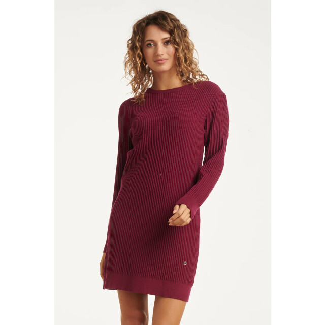 Smashed Lemon 25746 – gebreide jurk met ceintuur | 8720331405061 large