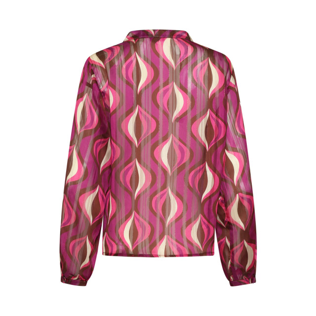 Smashed Lemon 25774 – chiffon blouse met lurex draad | 8720331408024 large