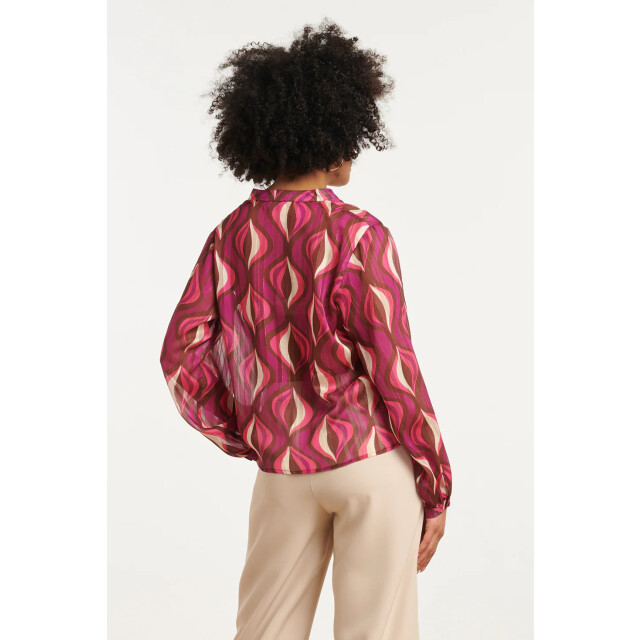 Smashed Lemon 25774 – chiffon blouse met lurex draad | 8720331408024 large