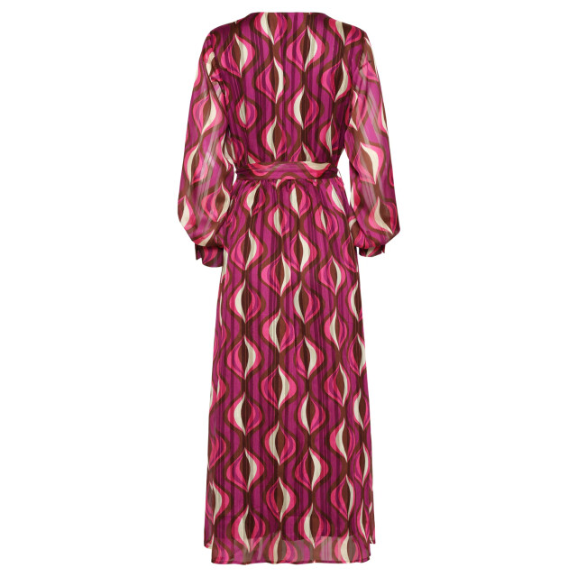 Smashed Lemon 25773 – chiffon maxi jurk met lurex detail | 8720331407942 large