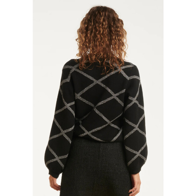 Smashed Lemon 25738 – gebreide trui met ruitdessin | 8720331403890 large