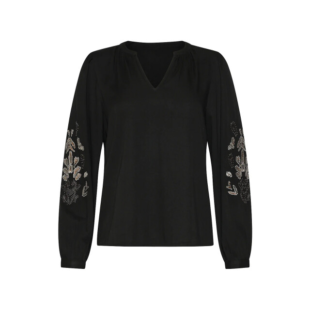 Smashed Lemon 25795 – top met handgeborduurde mouwen | 8720331410102 large