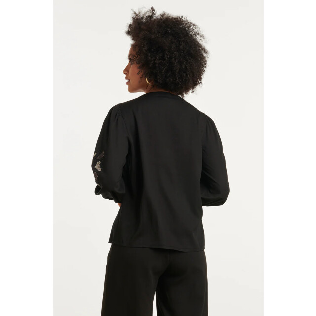 Smashed Lemon 25795 – top met handgeborduurde mouwen | 8720331410102 large