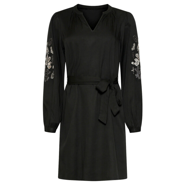 Smashed Lemon 25796 – jurk met handgeborduurde mouwen en ceintuur | 8720331410201 large