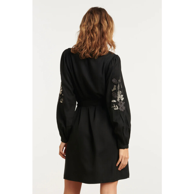 Smashed Lemon 25796 – jurk met handgeborduurde mouwen en ceintuur | 8720331410201 large