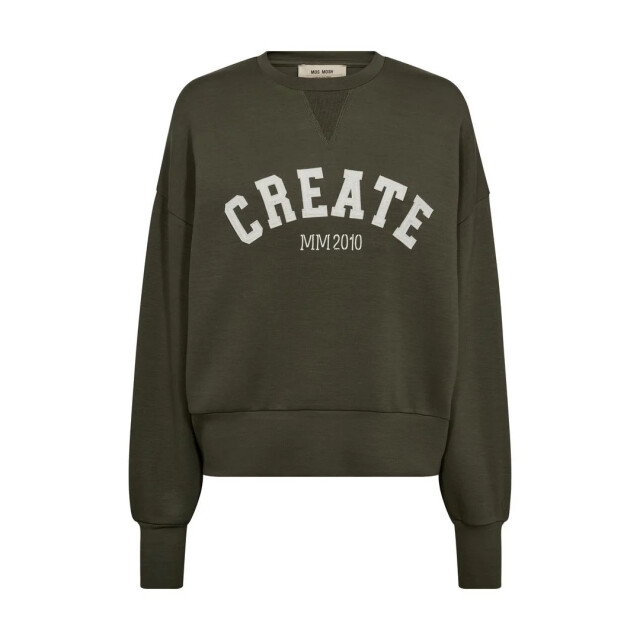 Mos Mosh 168550 543 mosmosh mm celli o-ls sweatshirt olive night 168550 543 large