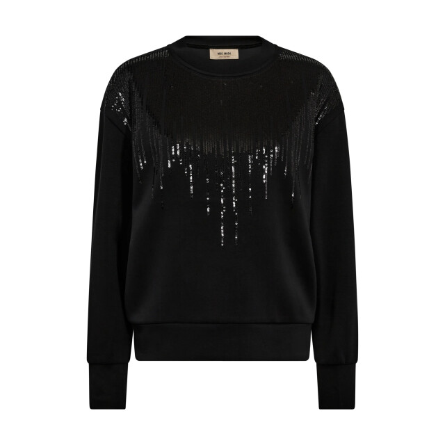 Mos Mosh 175350 801 mosmosh mm neve o-ls glam sweatshirt black 175350 801 large