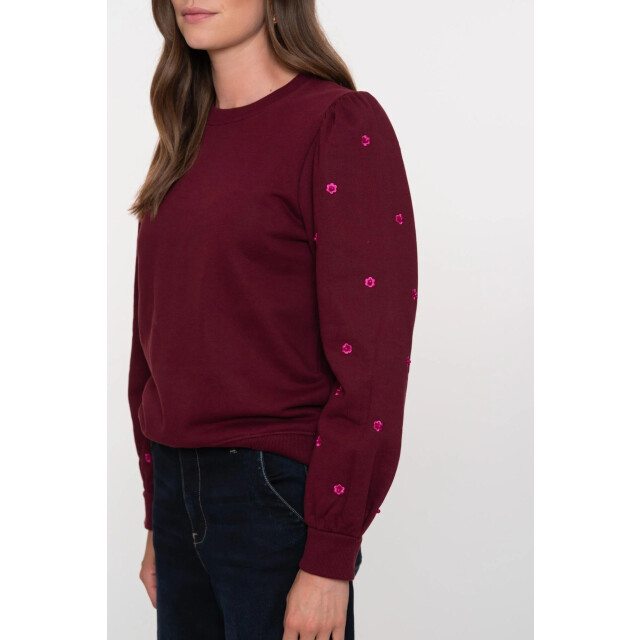 Geisha 52870-21 485 sweater with pearls port/pink 52870-21 485 large
