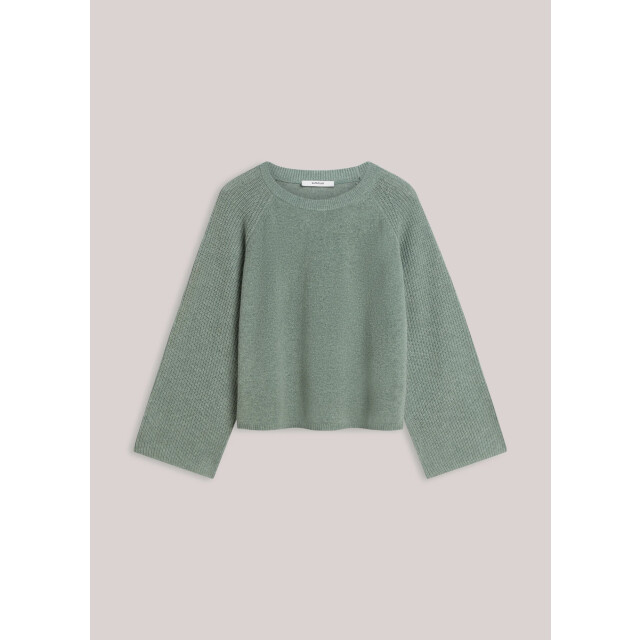 Summum 7s7950-70045 619 sweater superfine merino wool blend knit eucalyptus 7s7950-70045 619 large