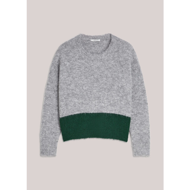 Summum 7s7963-7997 825 sweater cozy melange knit mid grey 7s7963-7997 825 large