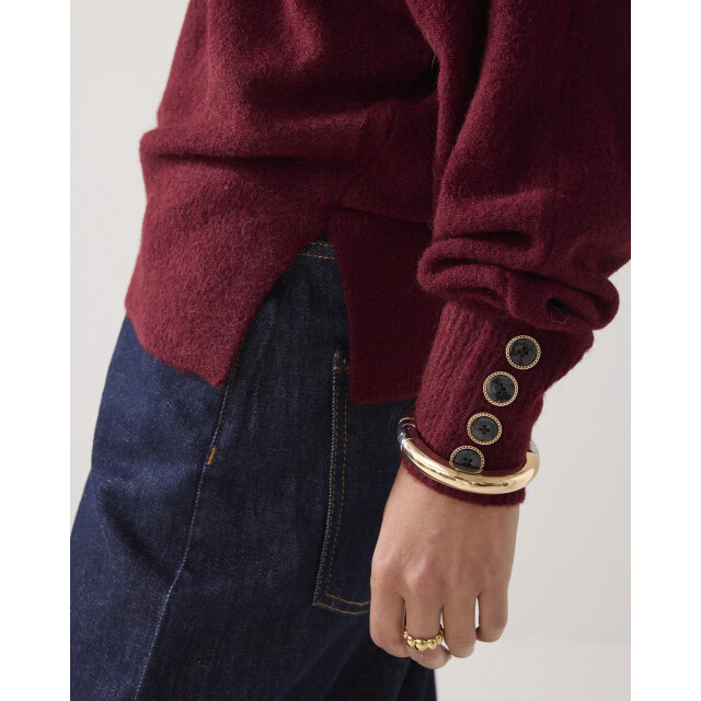 Summum 7s7927-7975 558 oversized sweater wool elastane blend knit merlot 7s7927-7975 558 large