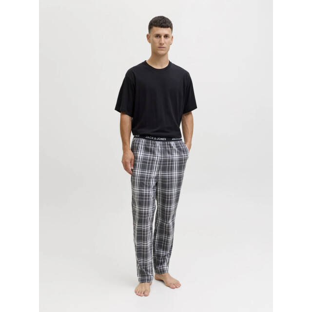 Jack & Jones Heren pyjamaset giftbox jacluca geruit zwart 12266993-Black P Asphalt check large