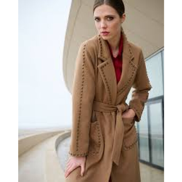 K-Design Jas met studs b900- B900-camel large