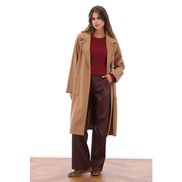 K-Design Jas met studs b900- B900-camel large