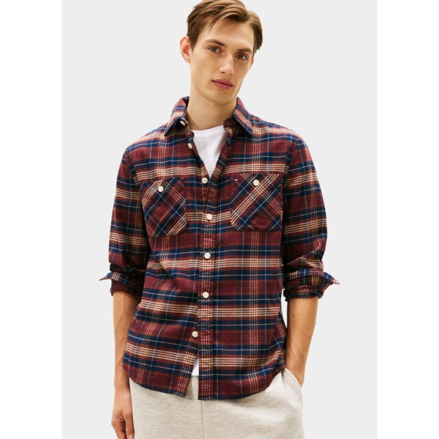 Tommy Hilfiger Casual hemd lange mouw flannel tartan pocket rf shir mw0mw40951/0qj 199169 large