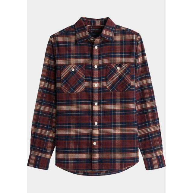 Tommy Hilfiger Casual hemd lange mouw flannel tartan pocket rf shir mw0mw40951/0qj 199169 large