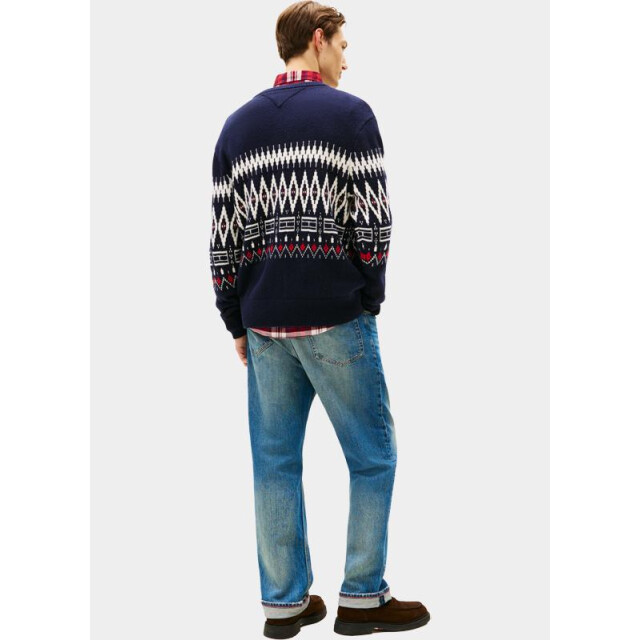 Tommy Hilfiger Pullover placed fairisle wool blend cr mw0mw40844/0a4 199168 large