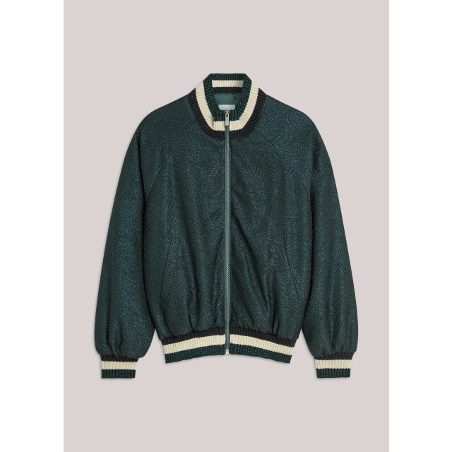 Summum 1s1273-12333 650 bomber jacket glitter jacquard emerald green 1s1273-12333 650 large