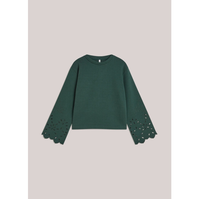 Summum 3s5213-30737 650 top embroidered sleeve emerald green 3s5213-30737 650 large