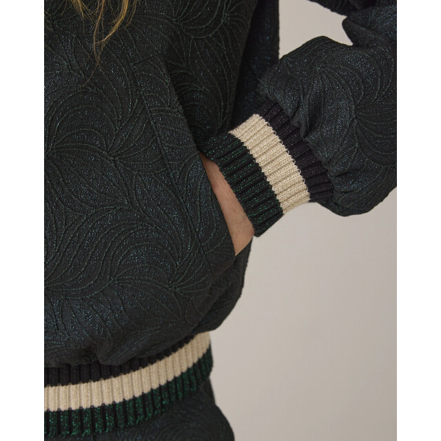 Summum 1s1273-12333 650 bomber jacket glitter jacquard emerald green 1s1273-12333 650 large