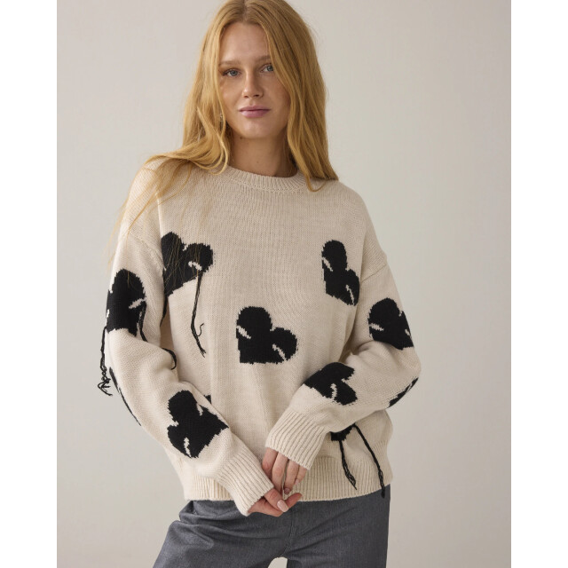 Summum 7s7960-70052 122 sweater instarsia knit ivory 7s7960-70052 122 large