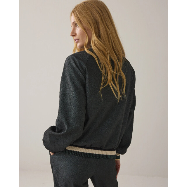 Summum 1s1273-12333 650 bomber jacket glitter jacquard emerald green 1s1273-12333 650 large