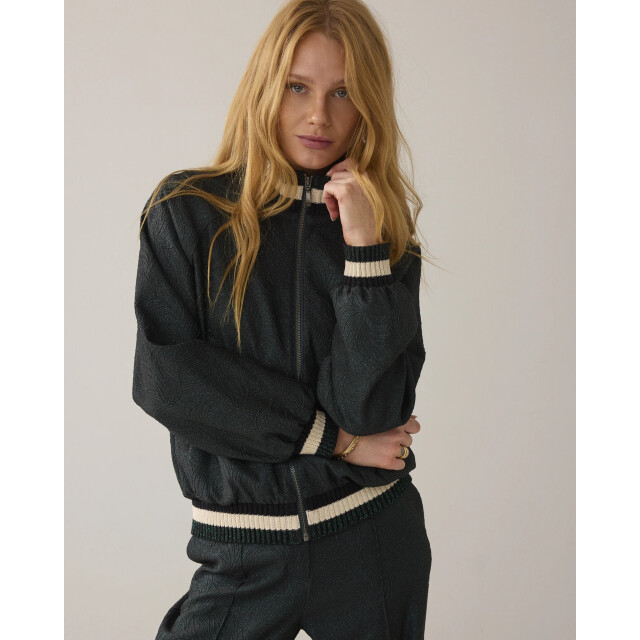 Summum 1s1273-12333 650 bomber jacket glitter jacquard emerald green 1s1273-12333 650 large