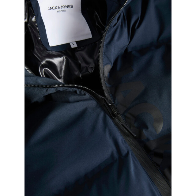 Jack & Jones Heren winterjas jjkaito puffer jacket donker 12282300-Sky Captain large