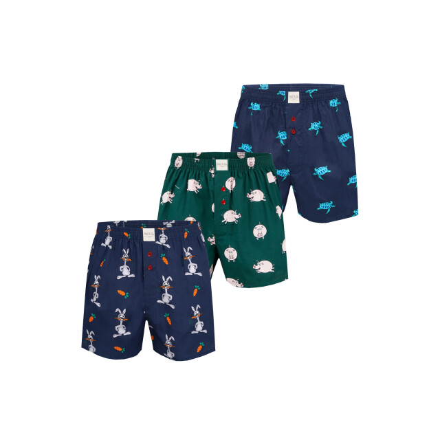 Phil & Co Wijde boxershorts heren met print 3-pack PH-FUN-1 large