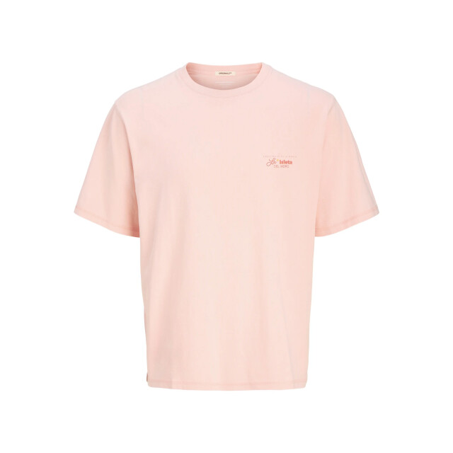 Jack & Jones Heren t-shirt joralmeria relaxed fit ronde hals 12276785-Tickled Pink large